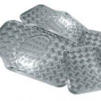 Autokoberce gumové CHROME, sada 4ks