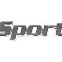 Znak SPORT samolepící PLASTIC