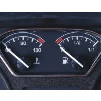 Milotec rámeček teploměru a palivoměru, nerez, Škoda Octavia