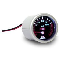 Palubní přístroj - tlak oleje, rozsah 0-100 PSI, Brown Cover 