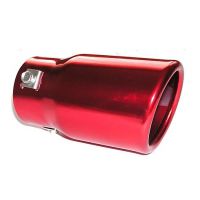 Koncovka výfuku NOVA RED, nerez - červená