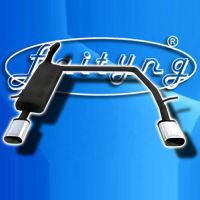 Koncový laděný výfuk DUPLEX na Š. Fabii Combi, jednoplášť. nerez koncovka oválná 