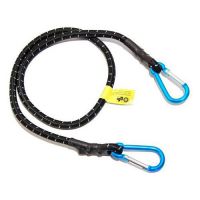Pružný upínač s karabinou, průměr 10mm, 1x100cm 