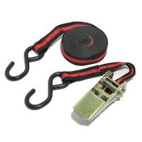 Popruh s kovovou ráčnou a kovovými háky, délka 5m 