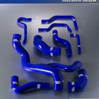 Osmidílný hadicový set pro oběh chladící kapaliny, Subaru Impreza GC8 EJ20 2.0 STi, WRX, UK Vers 1&2, r.v.-96, barva modrá 