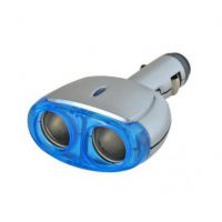 Rozbočovač do auta - rozdvojka SILVER-BLUE, 12V  