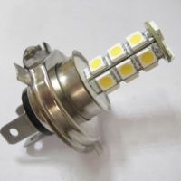 LED žárovka 12V s paticí H4, 18 SMD LED, 1ks 