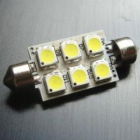 CAN-BUS sufitka bílá - Super Light, 6 SMD LED, 39mm, 1ks