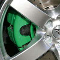 Zelená barva na brzdová prasátka, spray, 400ml