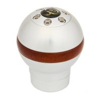 Řadička Eufab, leštěný hliník + dřevo, vhodné i na vozy, RENAULT DAEWOO, OPEL, FORD, NISSAN 