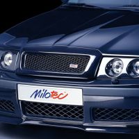 Milotec třídílná mřížka nárazníku, ABS-karbon, Š.Octavia Facelift 