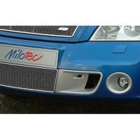Milotec mřížka nárazníku s bočním sáním - ABS stříbrný matný, mřížka - nerez, Škoda Octavia II RS 