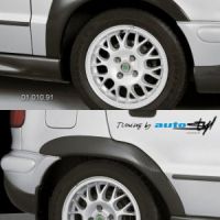 Nástavky blatníků široké Škoda Felicia do r.v. 97, černý desén - VÝPRODEJ !!! 