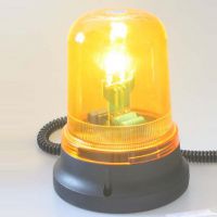 Zábleskový maják, 12V, oranžový magnet 