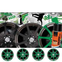 Barva na kola Foliatec - fólie ve spreji ZELENÁ POLOMATNÁ 800ml