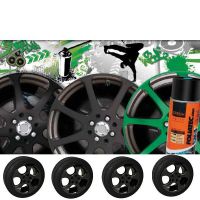 Barva na kola Foliatec - fólie ve spreji ČERNÁ LESKLÁ 400ml