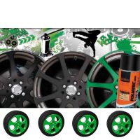 Barva na kola Foliatec - fólie ve spreji ZELENÁ LESKLÁ 400ml 