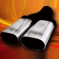 Nerezová jednoplášťová dvojitá koncovka, rovná 