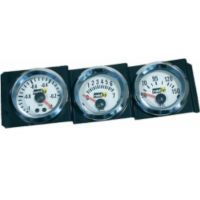 Držák 1DIN do šachty autorádia pro 3 přídavné budíky 52mm. 