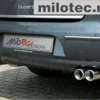 Dvoustranný koncový tlumič výfuku 2x2x76mm 