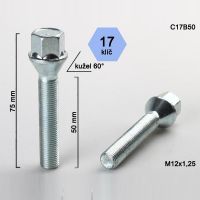 Kolový šroub M12x1,25x50, dosedací plocha kužel 