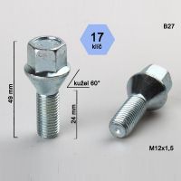 Kolový šroub M12x1,5x24, dosedací plocha kužel 