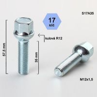 Kolový šroub M12x1,5x35, dosedací plocha koule