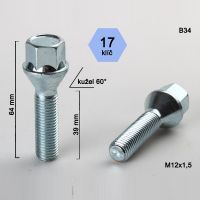 Kolový šroub M12x1,5x39, dosedací plocha kužel