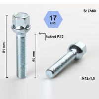 Kolový šroub M12x1,5x60, dosedací plocha koule 