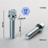 Kolový šroub M14x1,5x45, dosedací plocha kužel