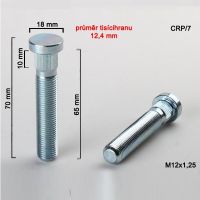 Kolový šteft M12x1,25x65, průměr tisícihranu 12,4 mm 