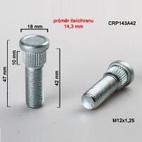 Kolový šteft M12x1,5x42, průměr tisícihranu 14,3 mm 