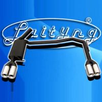 Koncový laděný výfuk DUPLEX na Š. Octavia II, dvouplášť. nerez koncovka kulatá, DTM