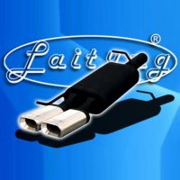 Koncový laděný výfuk na Š. Superb, dvouplášť. nerez koncovka oválná, DTM 