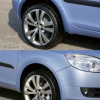 Lemy blatníků - hladký povrch pro lak Fabia II combi 