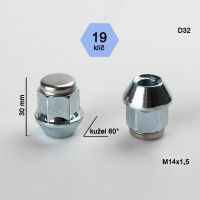 Matice M14x1,5 kužel (nerez víčko), klíč 19, výška 30  