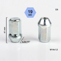 Matice M14x1,5 kužel zavřená prodloužená, klíč 19; výška 41  