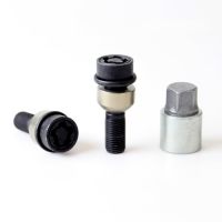 SICUSTAR pojistné šrouby černé M14x1,5x34 kulová R14 (pohyblivá), klíč 19  