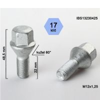Šroub M12x1,25x22 kužel, klíč 17, výška 48,5 mm  