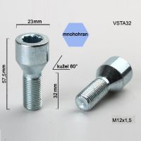 Šroub M12x1,5x32 kužel s vnitřním mnohohranem,průměr hlavy 23mm, výška 57,5  
