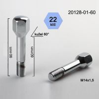 Šroub M14x1,5x60 kužel chrom; (Ferrari, Maserati), výška 90  