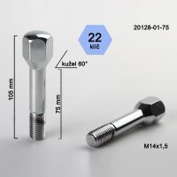 Šroub M14x1,5x75 kužel chrom (Ferrari, Maserati), výška 105  
