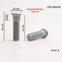 Šteft (svorník) M14x1,5x45 tisícihran průměr 14,6mm 