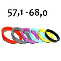 Vymezovací kroužek 68,0/57,1 k ALU kolům, 1ks 