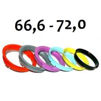Vymezovací kroužek 72,0/66,6  k ALU kolům, 1ks 