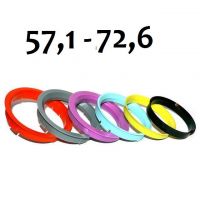 Vymezovací kroužek 72,6/57,1 k ALU kolům 
