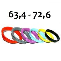 Vymezovací kroužek 72,6/63,4 k ALU kolům, 1ks 