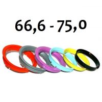 Vymezovací kroužek 75,0/66,6 k ALU kolům, 1ks 