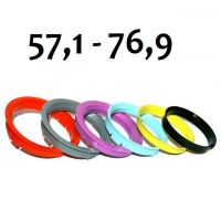 Vymezovací kroužek 76,9/57,1 k ALU kolům 