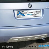 Zadní difusor lyžina - stříbrná lyžina 